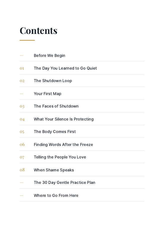 Contents page
